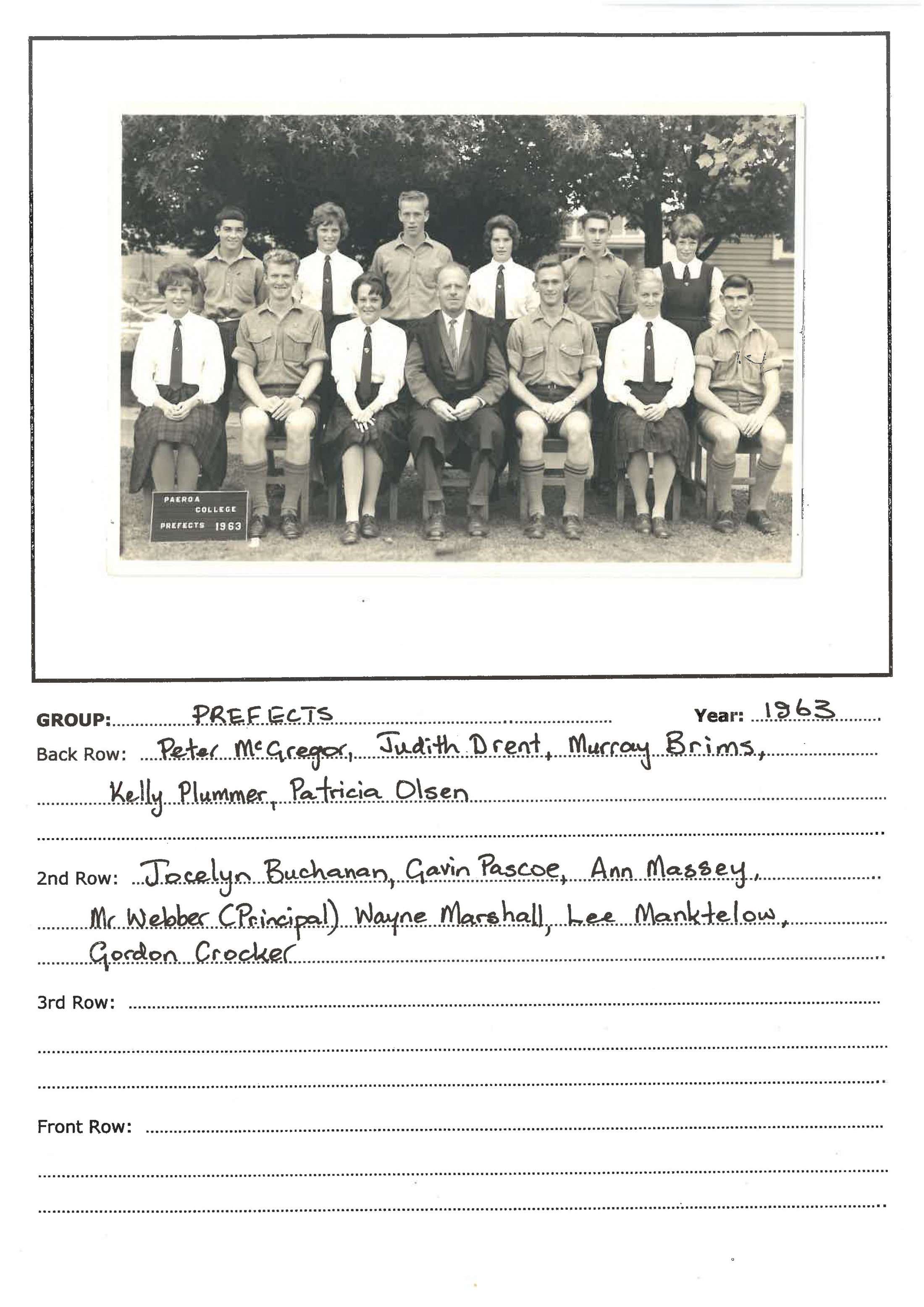1963 Prefects
