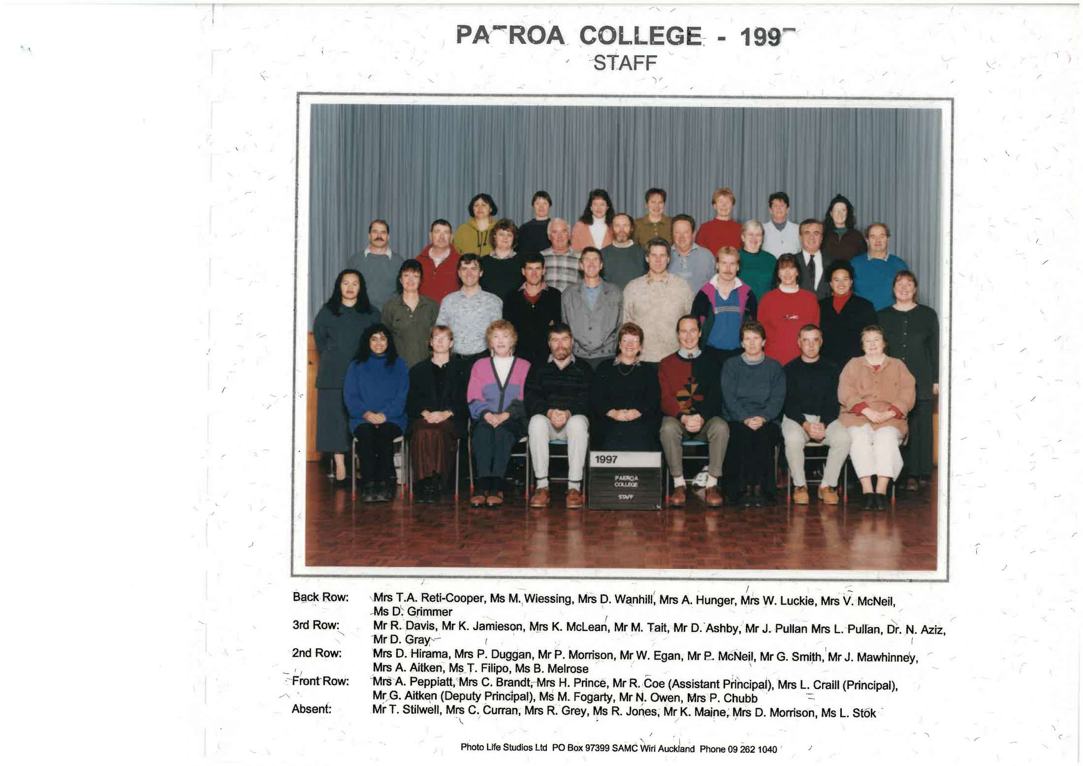 1997 Staff
