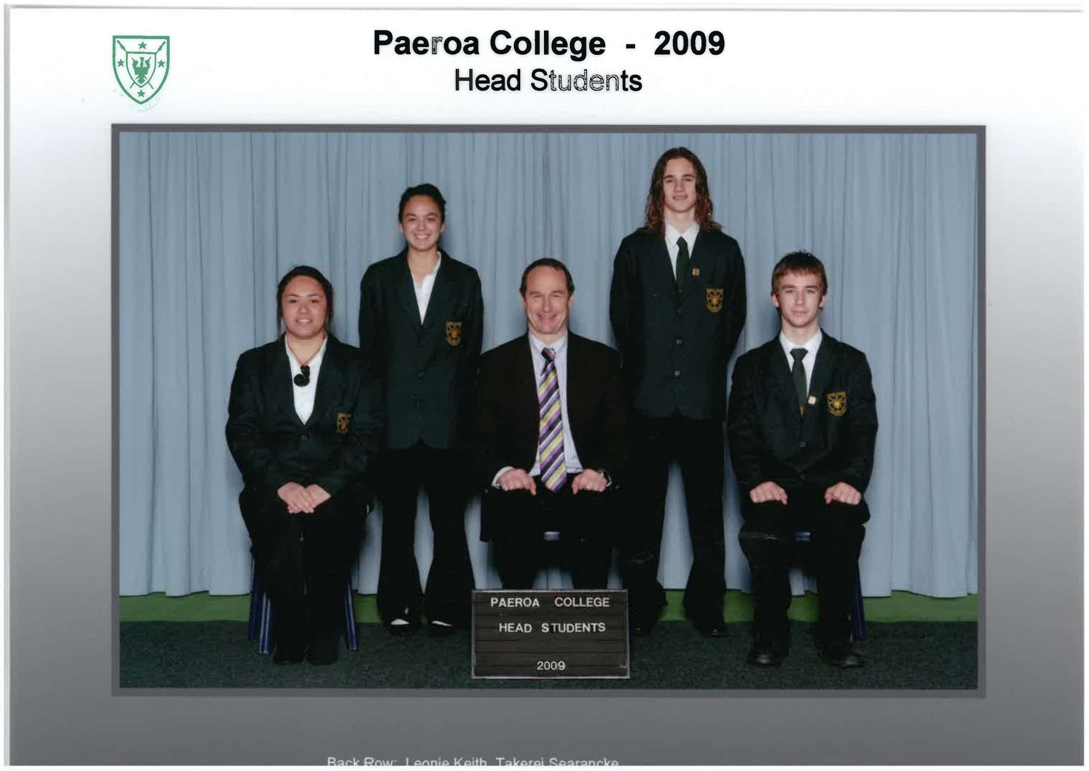 2009 Head Students
