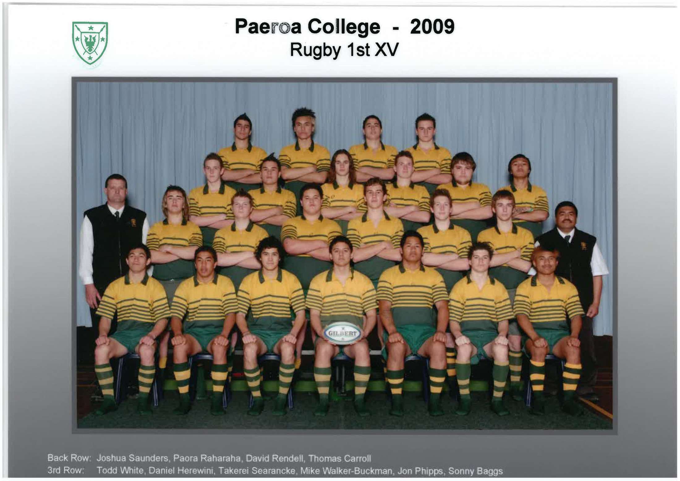 2009 Rugby 1st Xv